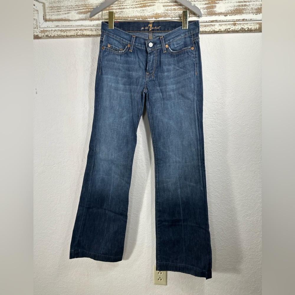 7 For All Mankind Dojo low rise flare jeans size 29
